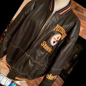 Leather STEELERS jacket. XL Men’s